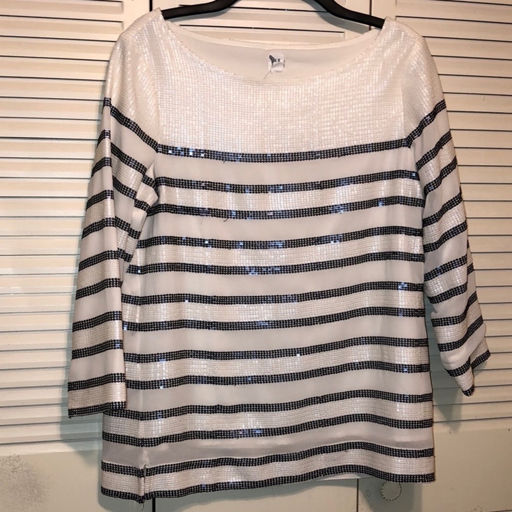 Gap Striped Sequin Shirt